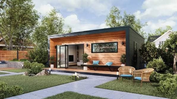 Modern backyard accessory dwelling unit